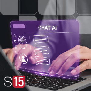 An image representing AI use in business